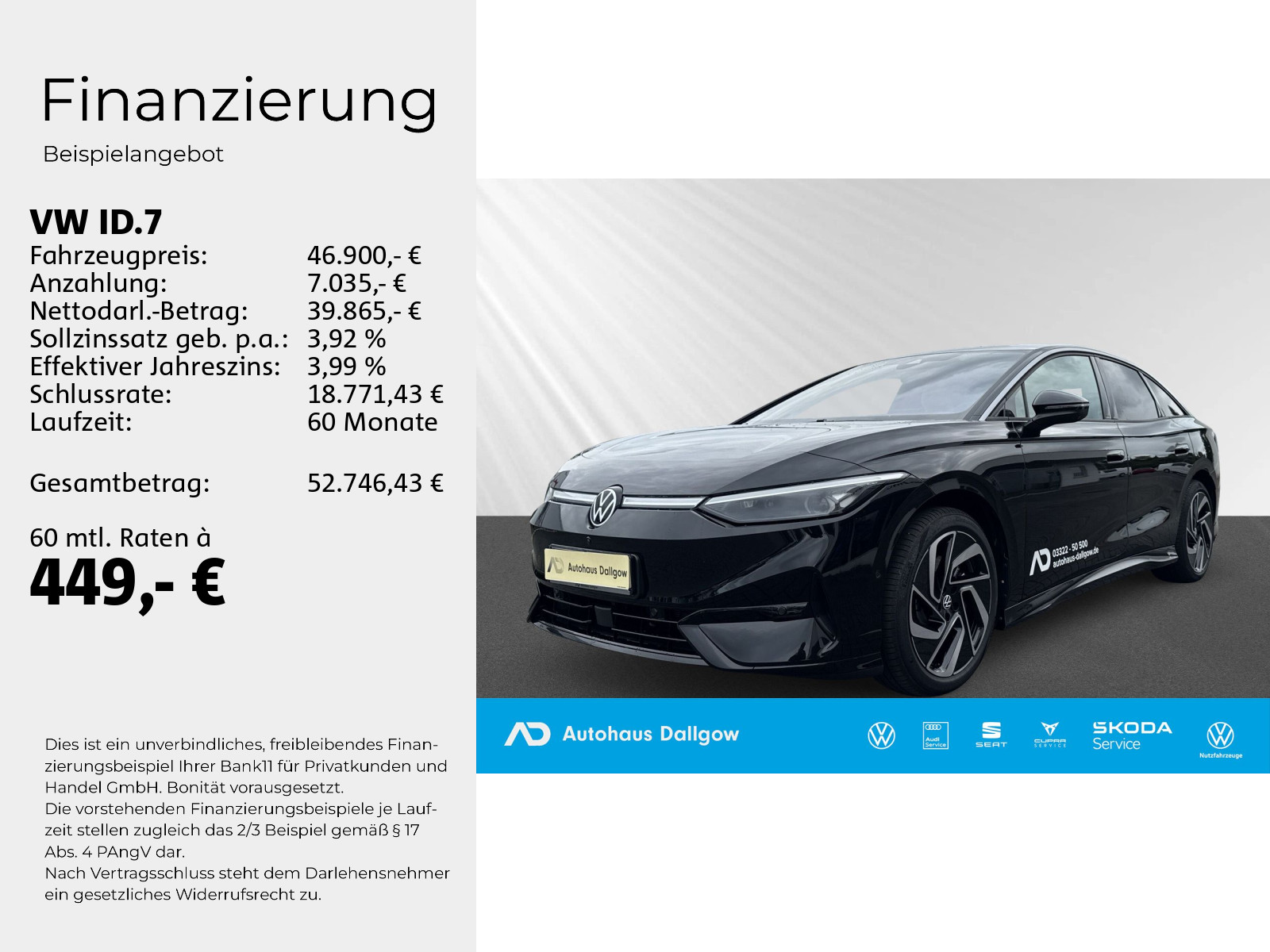 ID.7 Pro LED+Navi+Tempomat+PDC+RFK+ACC+Sitzheiz.