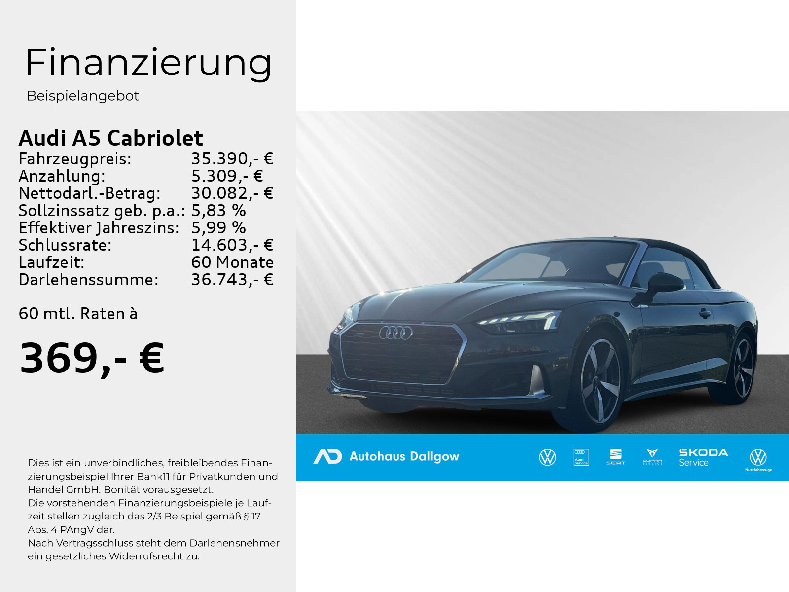 A5 Cabriolet Advanced 45 TFSI quattro S-Tronic +