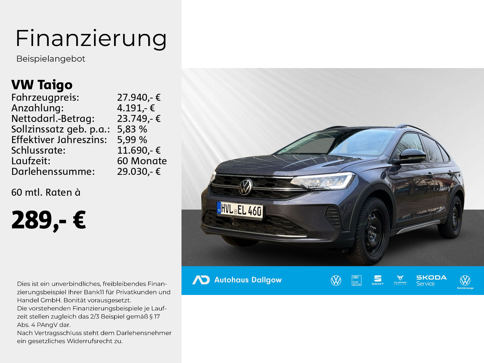 Taigo Goal 1.0 TSI DSG PDC+RFK+ Klima+Tempomat++