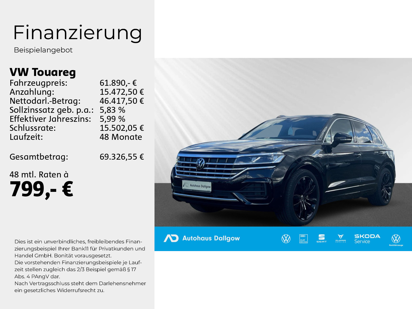 Touareg R-Line 3,0 V6 TDI AHK LED+PDC+Navi+Luff+