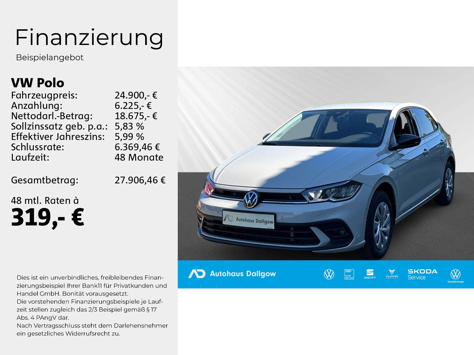 Polo Goal Life 1.0l 116PS*DSG+Alarm+Nav+WiRä+RFK