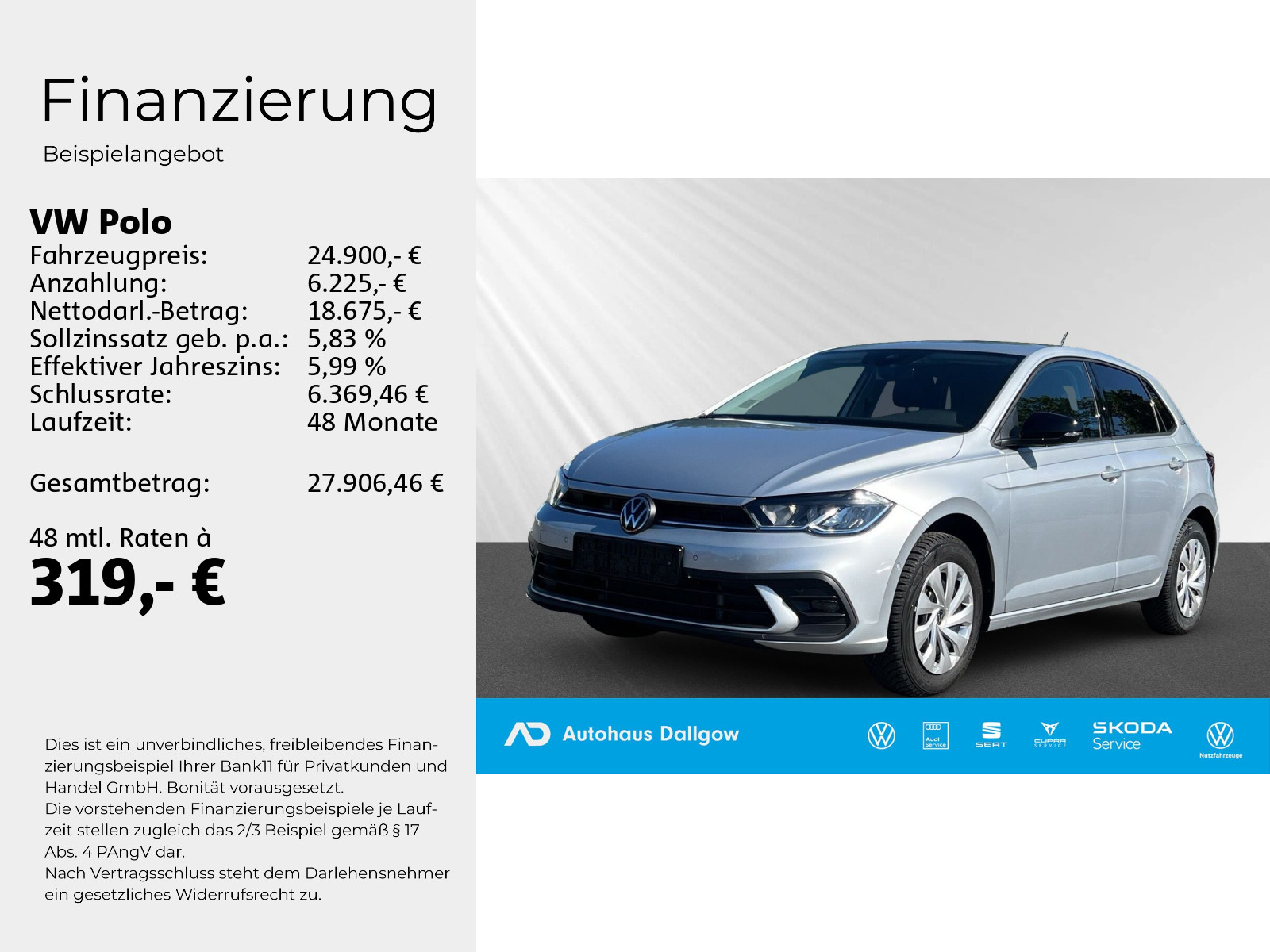 Polo Goal Life 1.0l 116PS*DSG+Alarm+Nav+WiRä+RFK