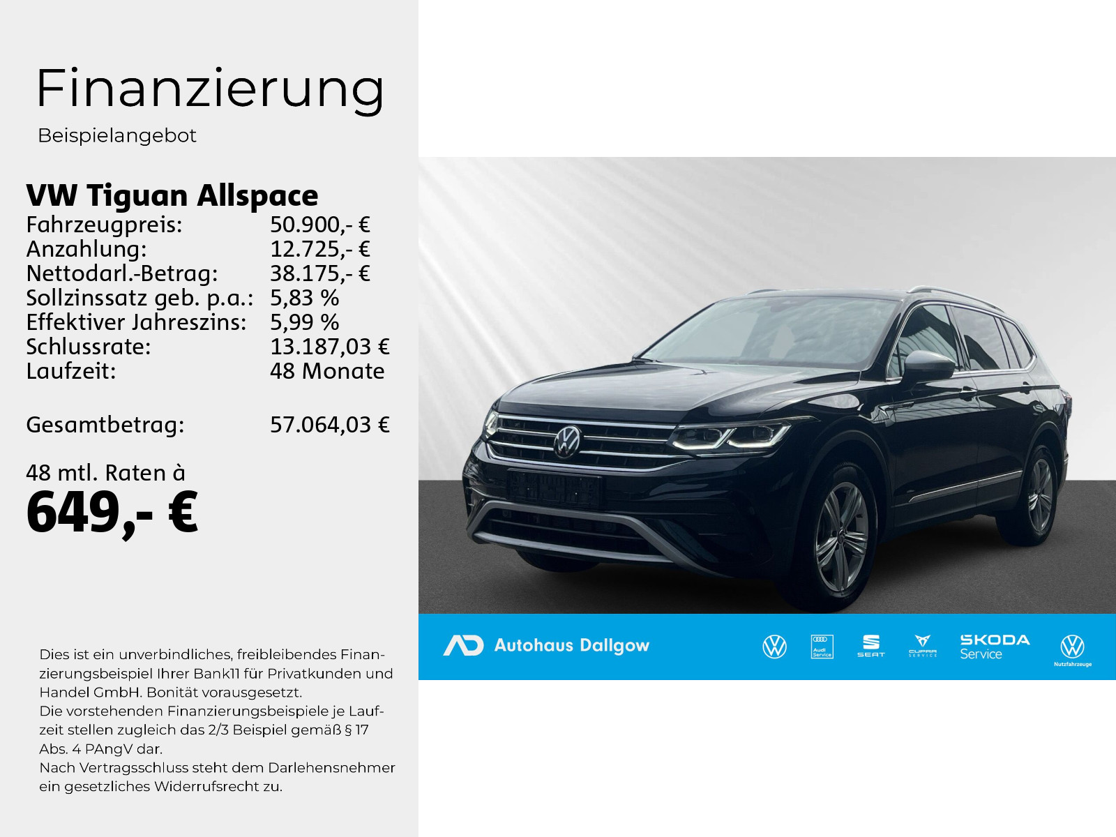 Tiguan Allspace Elegance 2,0 l TDI DSG LED+PDC++