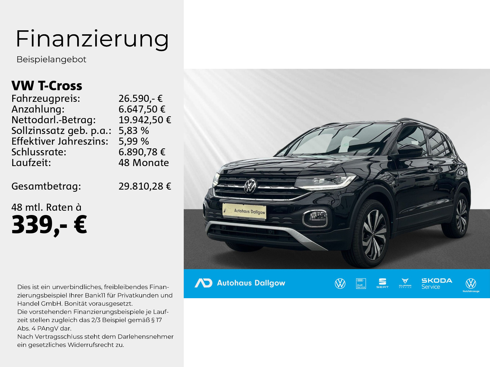 T-Cross Life 1.0 l TSI OPF 81 kW